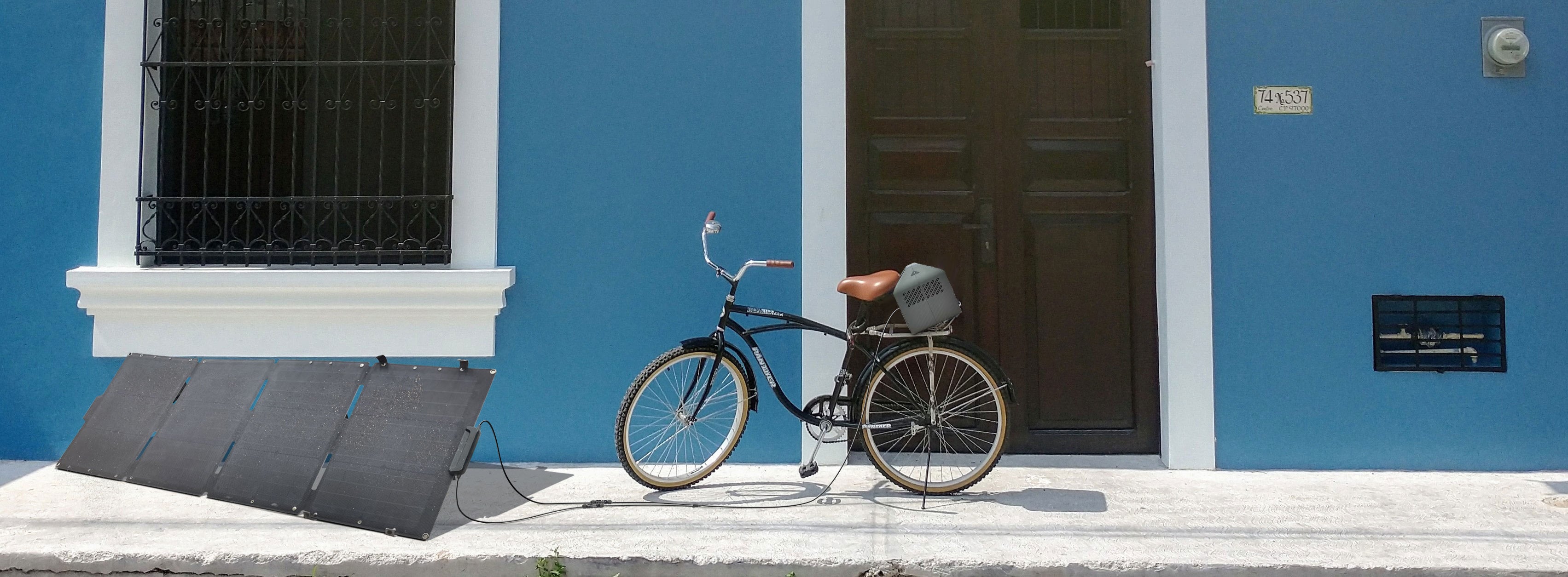 portable solar charger for electric bike