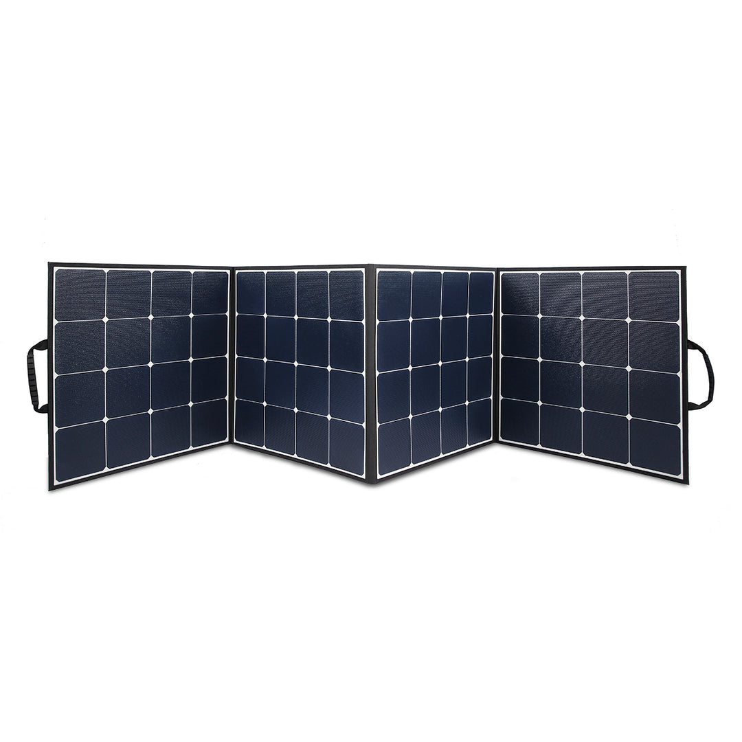 Moolsun 200W 18V Portable Foldable Folding Solar Panels To Charge 12v Batteries / Power Station For RV Camping Trailer Emergency Power
