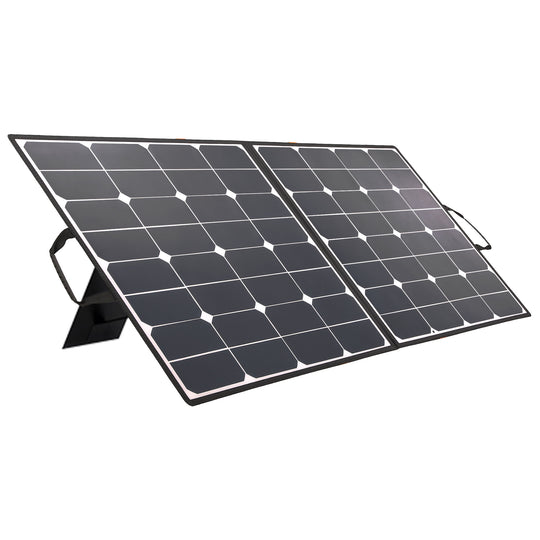 Moolsun 100W 18V Solar Panel Charger for Power Station, Foldable US Solar Cell Solar Charger with USB Outputs For Outdoor Camping RVs Hiking