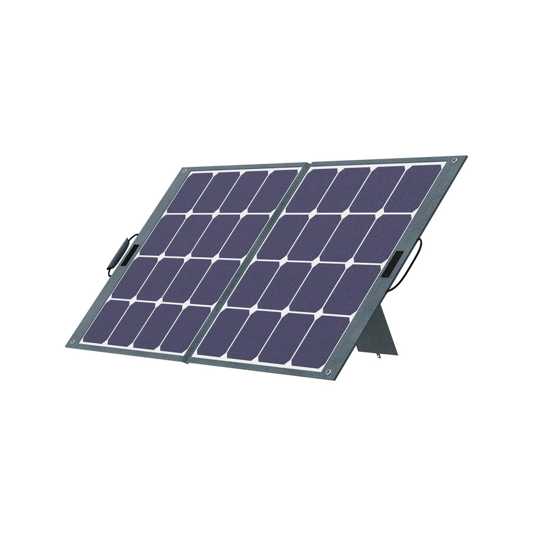 Moolsun 100W 18V Folding Solar Panel Charger With MC4 Connect for Power Station, Highly Efficient Solar Charger For Outdoor Camping Outdoor