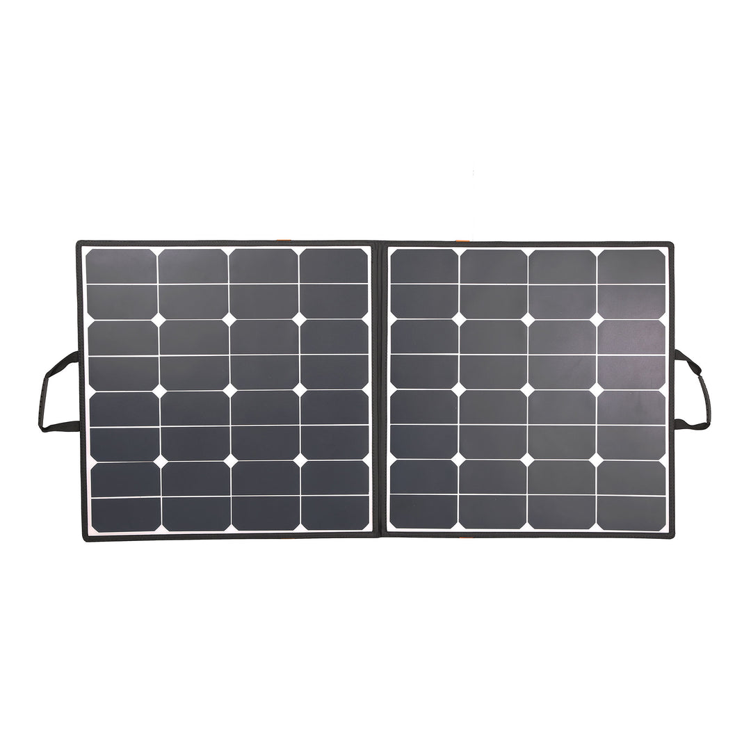 Moolsun 100W 18V Solar Panel Charger for Power Station, Foldable US Solar Cell Solar Charger with USB Outputs For Outdoor Camping RVs Hiking